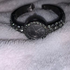 Quarts Blue Diamond/Sterling steel,Vintage Nice